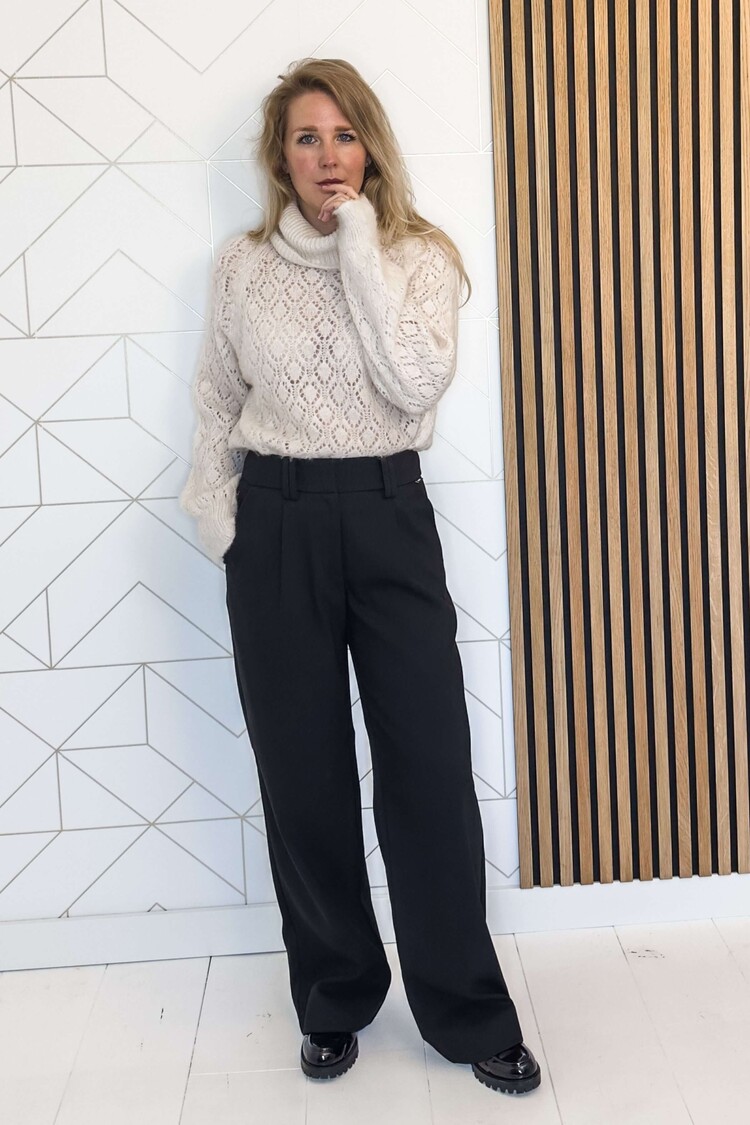 Simple Pantalon Farah Zwart