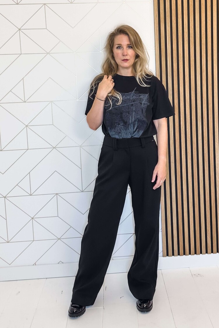 Simple Pantalon Farah Zwart