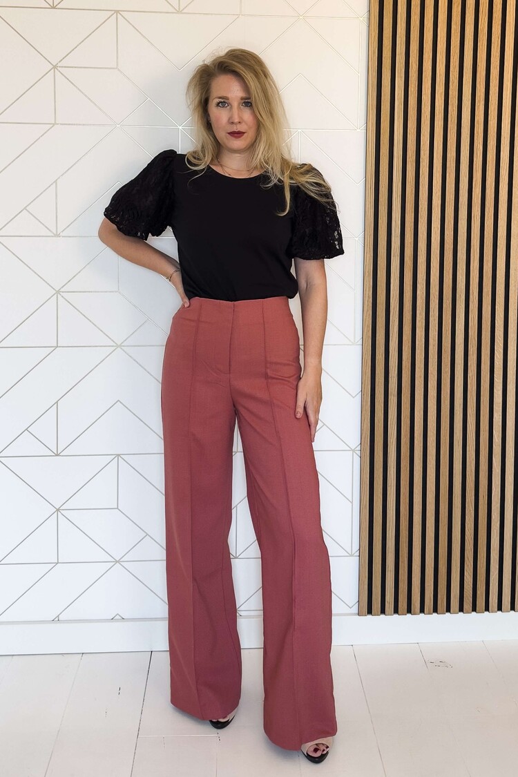 Liu Jo T-Shirt Pofmouw Moda Zwart