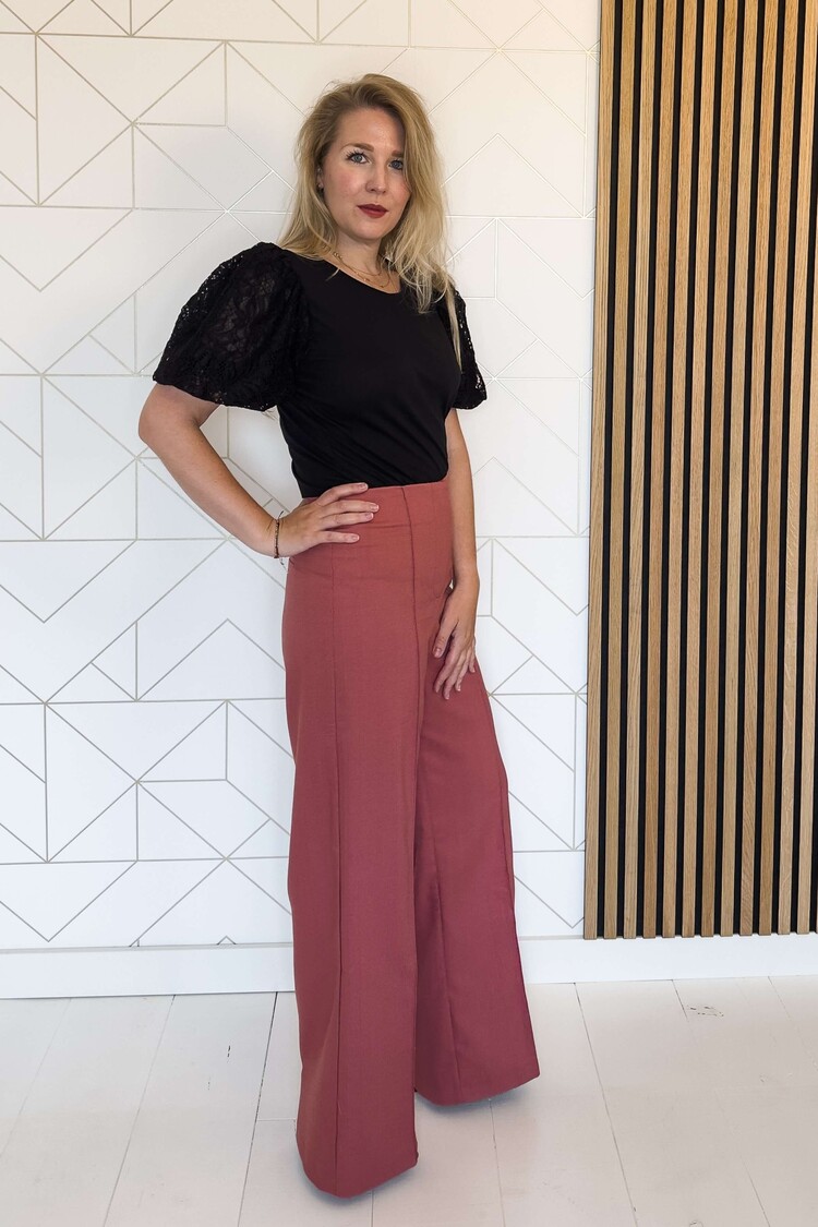 Liu Jo T-Shirt Pofmouw Moda Zwart