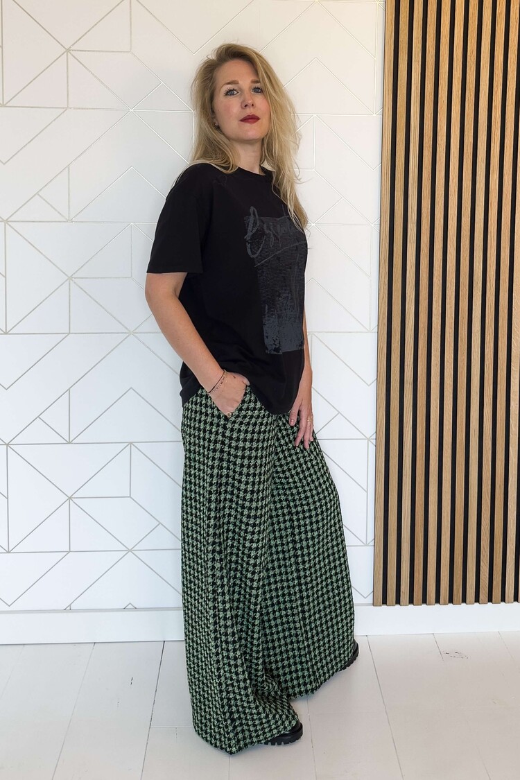 My Essential Wardrobe T-Shirt Dicte Print Zwart