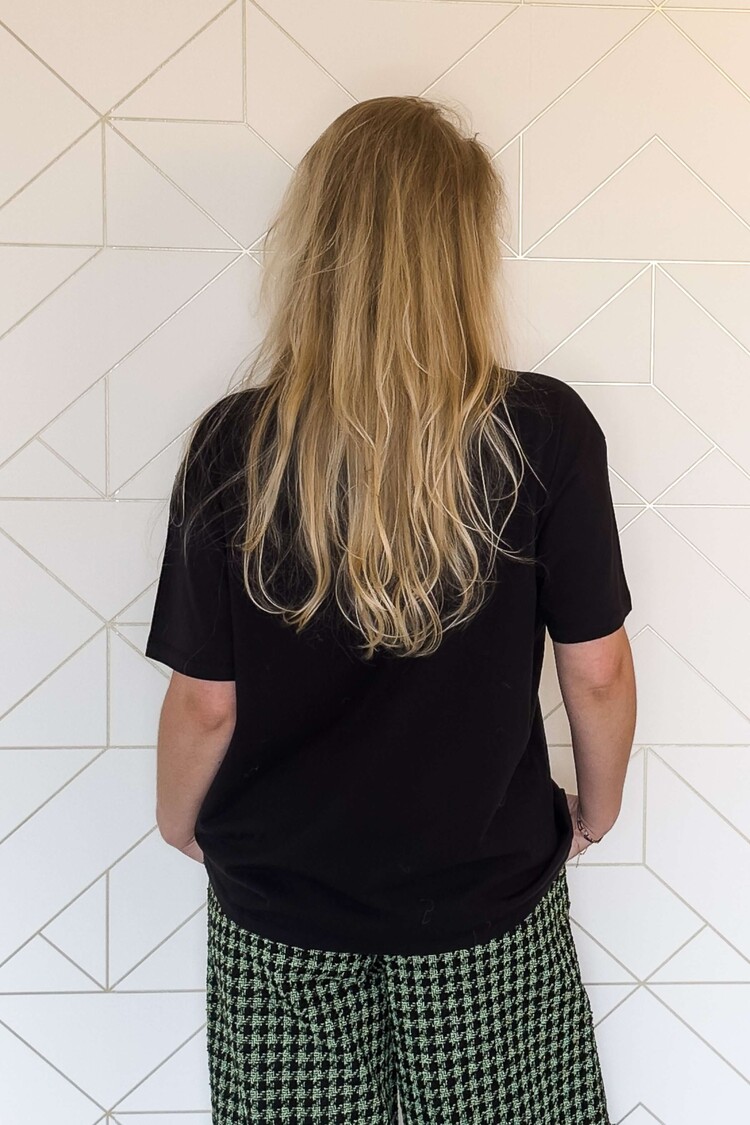 My Essential Wardrobe T-Shirt Dicte Print Zwart