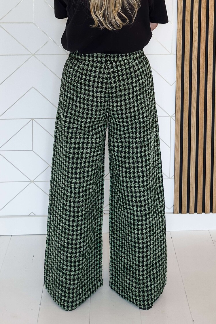 My Essential Wardrobe Pantalon Baria Wide Pant Groen