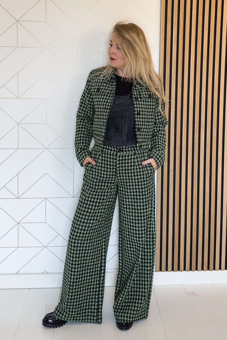 My Essential Wardrobe Pantalon Baria Wide Pant Groen