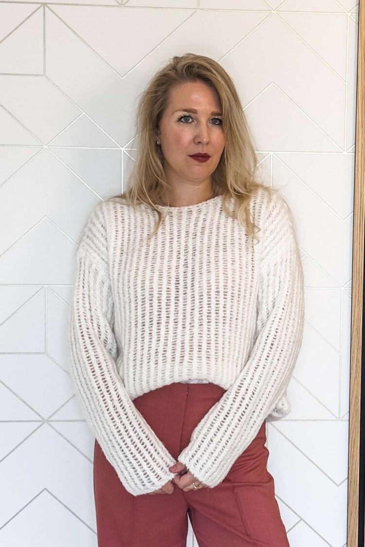 Simple Sweater Serena Wit