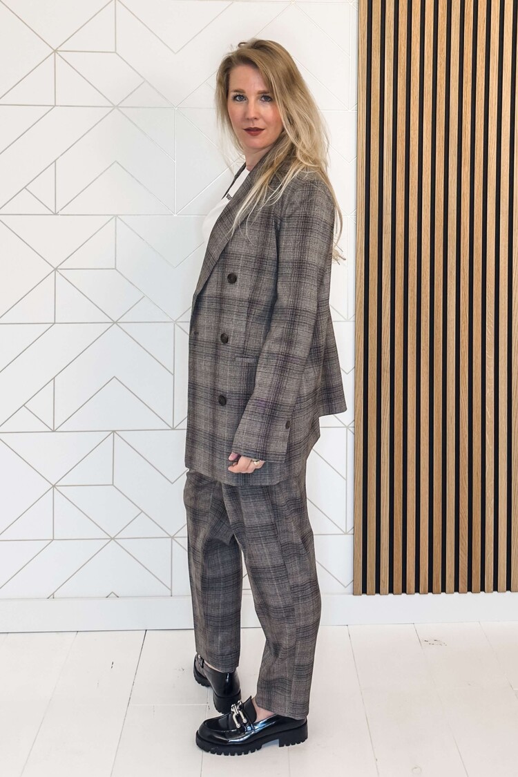 Soaked in Luxury Blazer Storie Nadia Grijs
