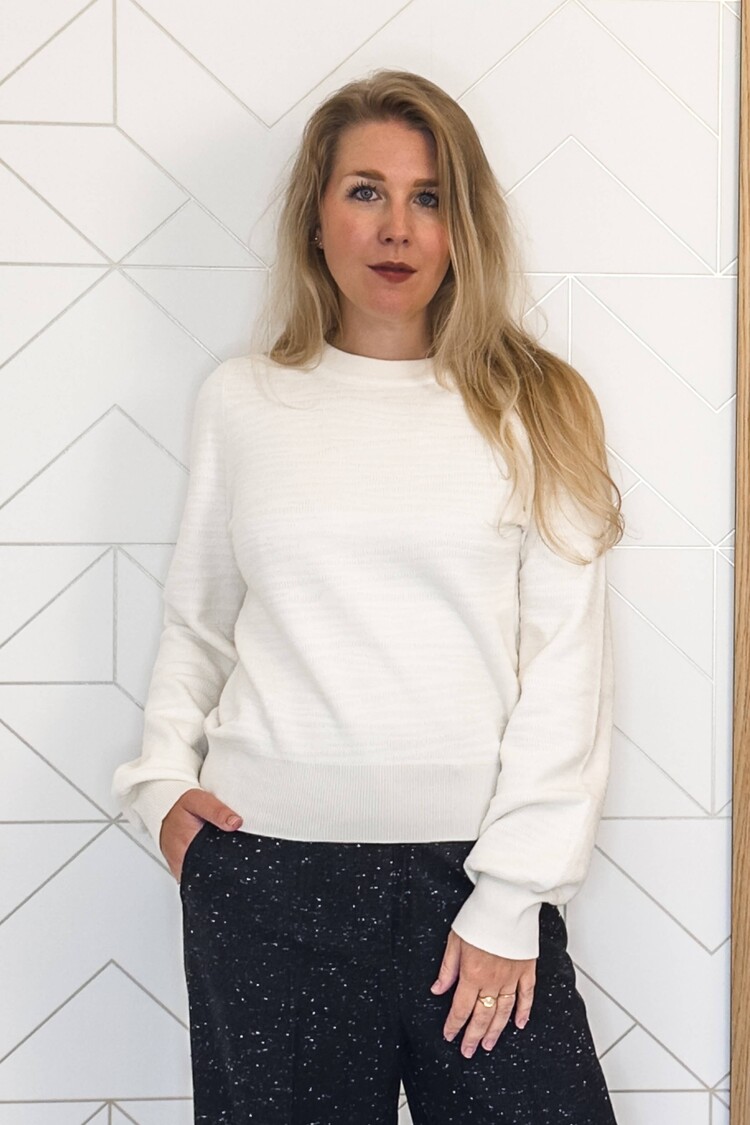 Soaked in Luxury Pullover Pipa Wit