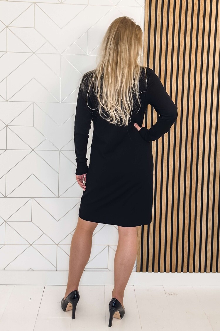 Saint Tropez Jurk Mila Rollneck Zwart