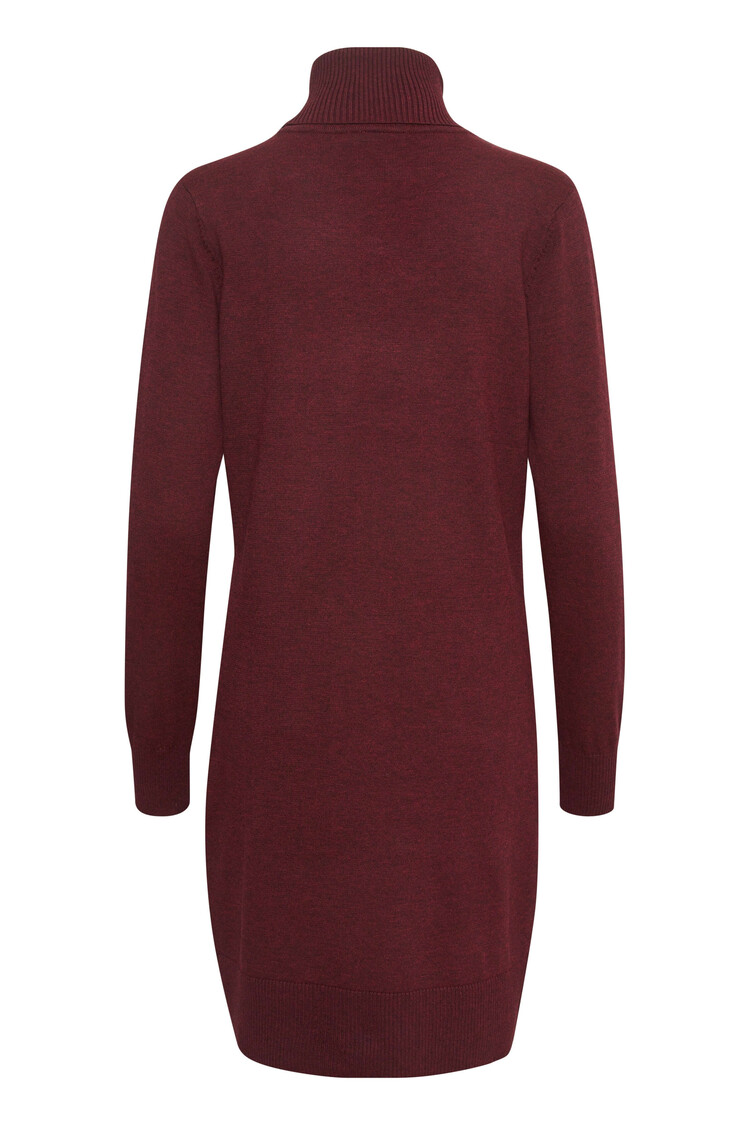 Saint Tropez Jurk Mila Rollneck Wijnrood