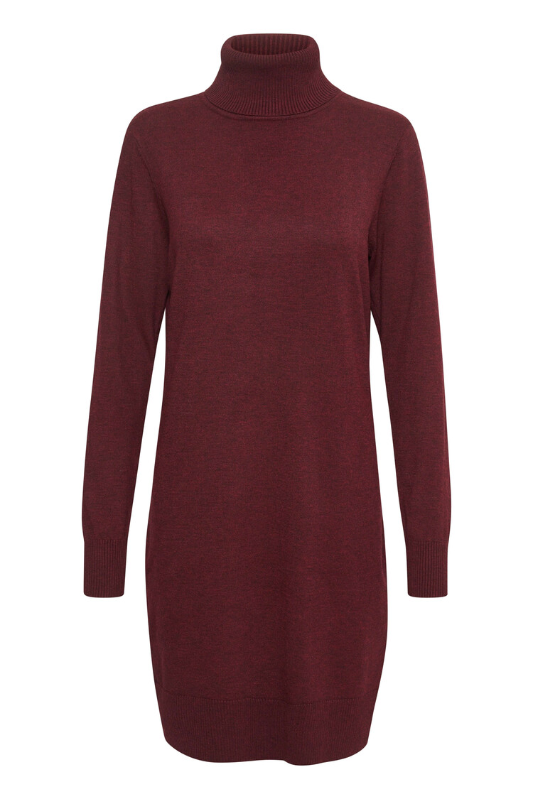 Saint Tropez Jurk Mila Rollneck Wijnrood