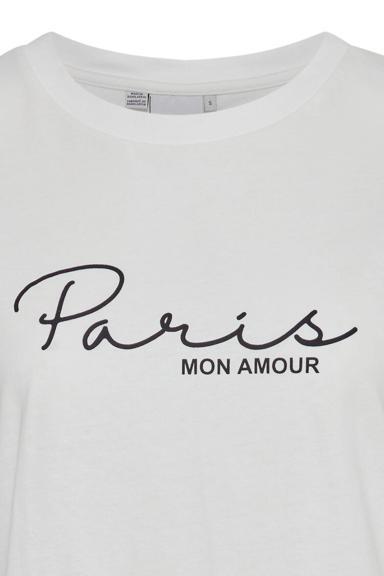Ichi T-shirt Ihkamille Paris Wit