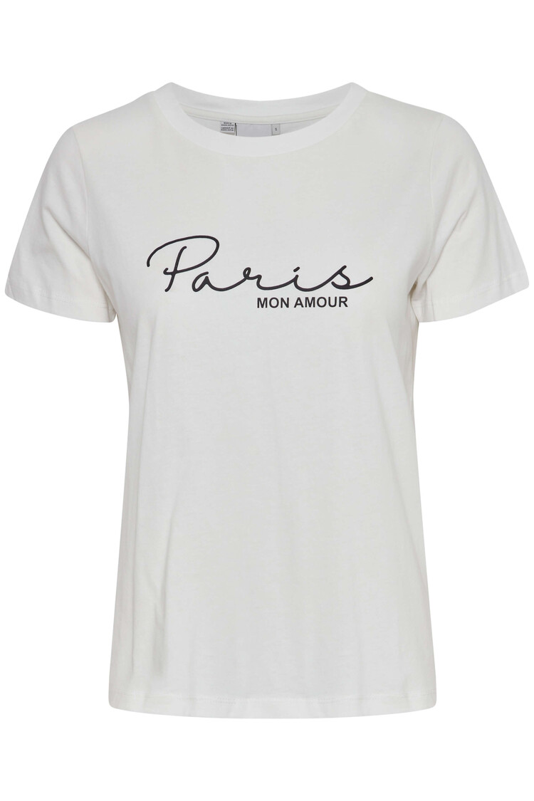 Ichi T-shirt Ihkamille Paris Wit