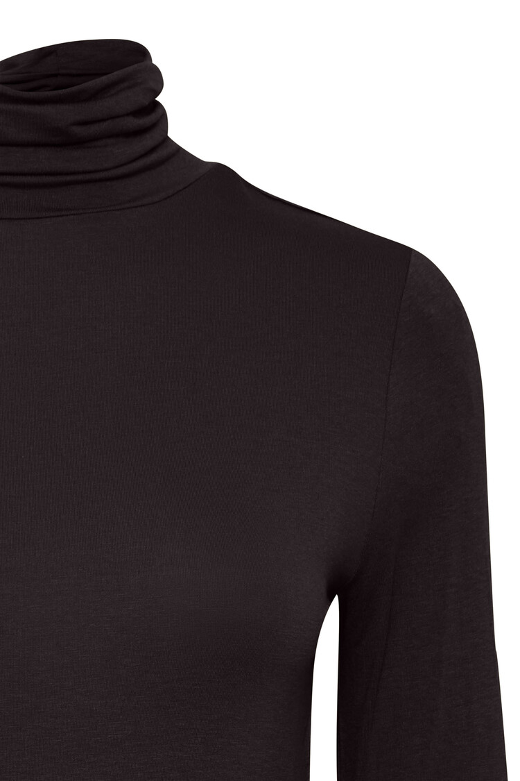 Ichi Longsleeve T-shirt Col Ihphiluca Zwart