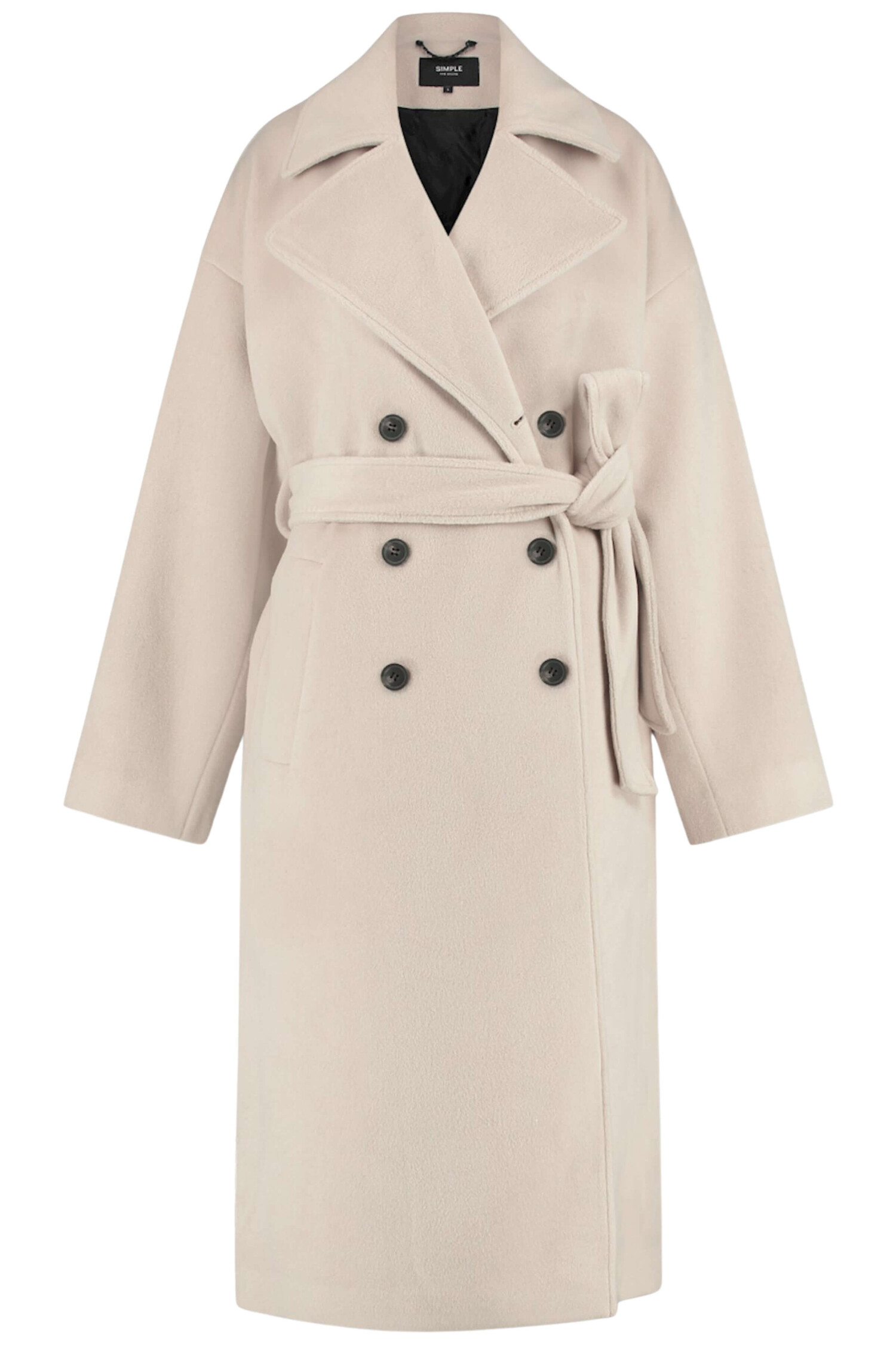 Shop beige Simple the Brand jas Leya online bij Lilly-Kate - Lilly-Kate