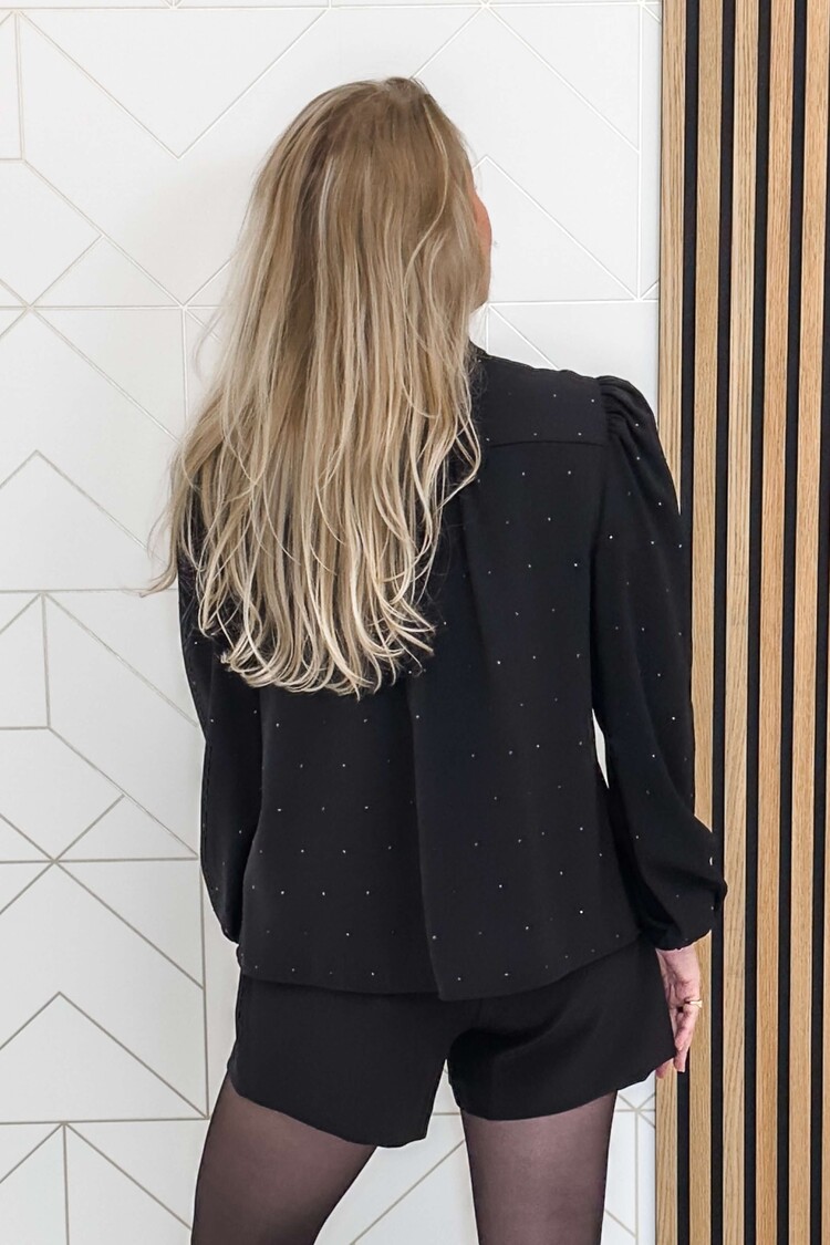 Silvian Heach Blouse Tunica Glitter Zwart