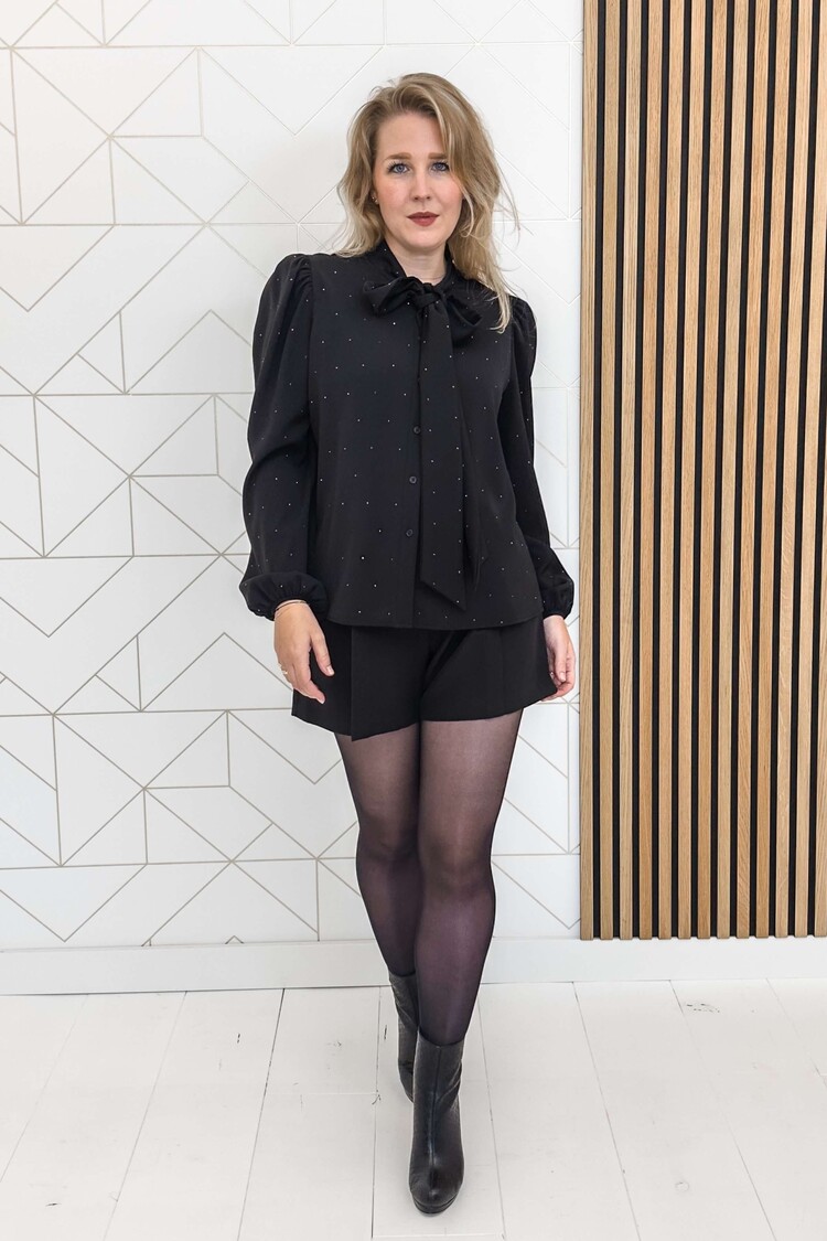 Silvian Heach Blouse Tunica Glitter Zwart