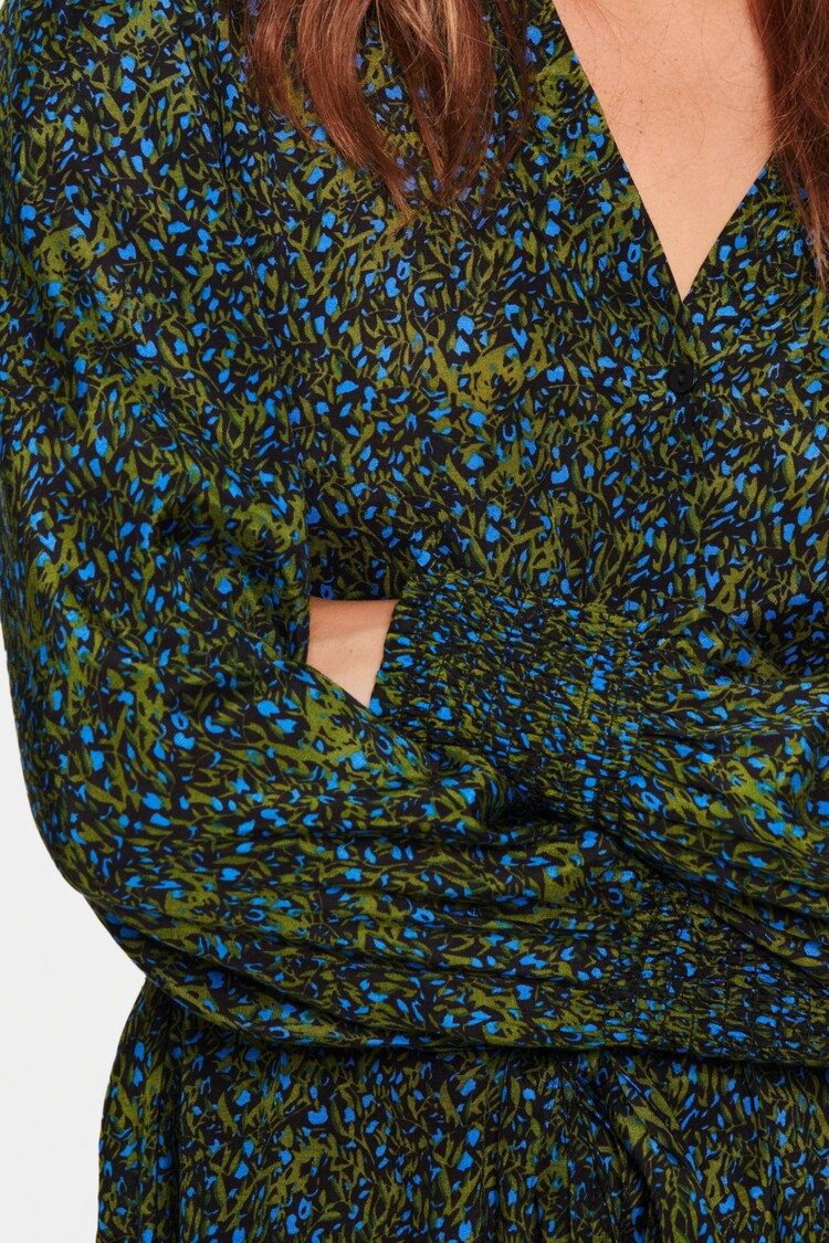 Saint Tropez Midi jurk Tama Groen