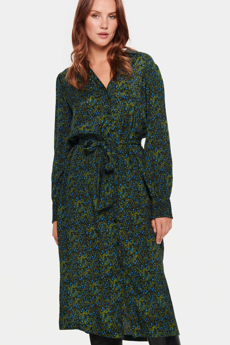 Saint Tropez Midi jurk Tama Groen