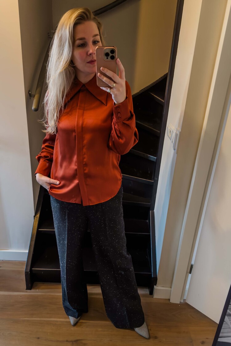 Silvian Heach Blouse Camicia Picante Roestbruin