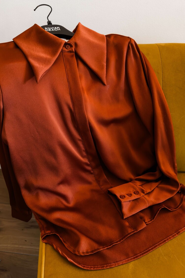 Silvian Heach Blouse Camicia Picante Roestbruin