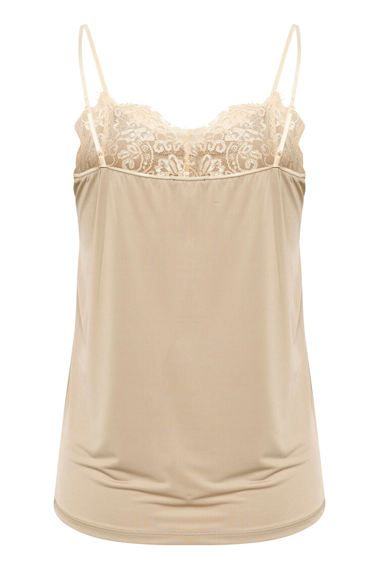 Soaked in Luxury Singlet Cayla Twotone Beige/Taupe