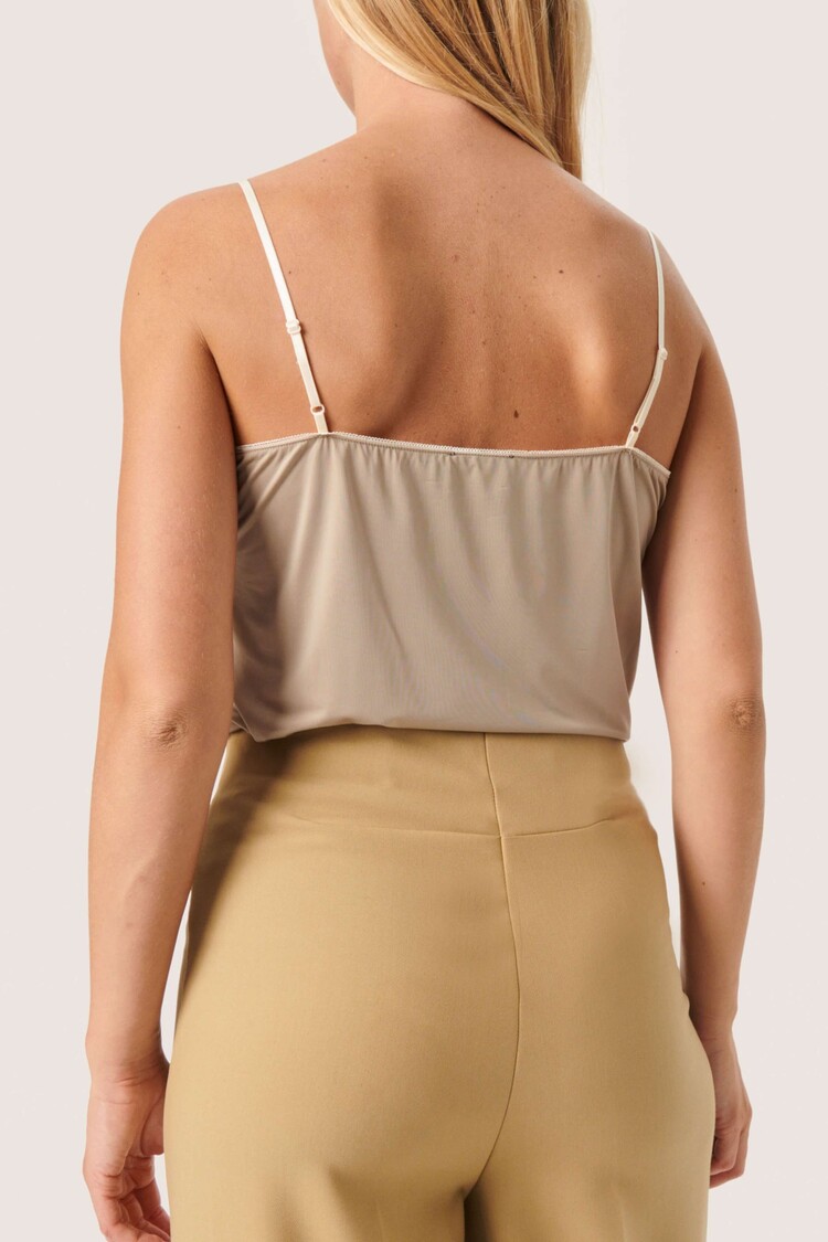 Soaked in Luxury Singlet Cayla Twotone Beige/Taupe