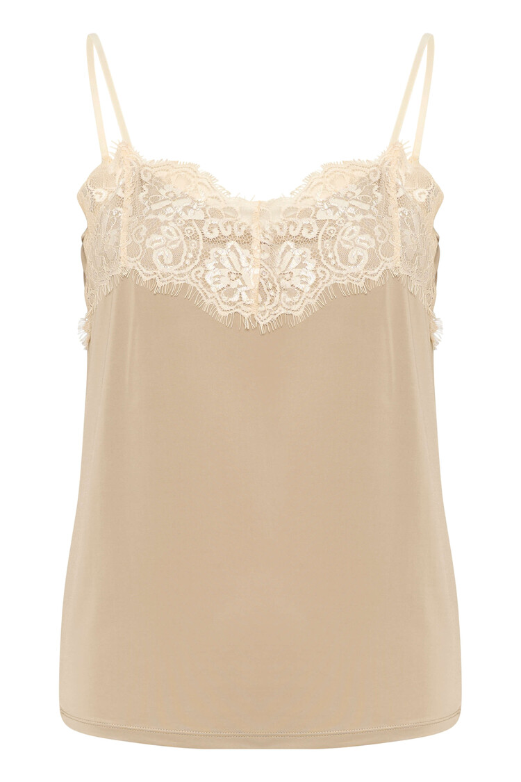 Soaked in Luxury Singlet Cayla Twotone Beige/Taupe