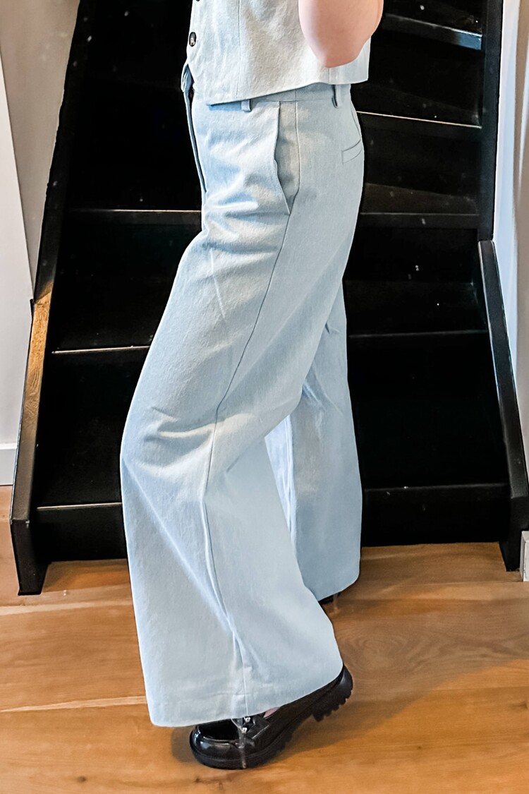 My Essential Wardrobe Pantalon Winnie Lichtblauw