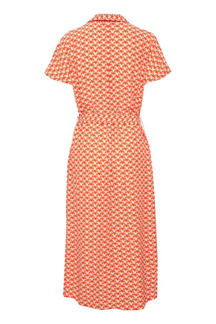 Saint Tropez Midi-jurk Blanca Oranje