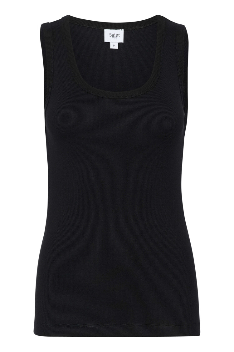 Saint Tropez Tank Top Aster Zwart