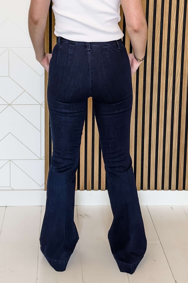 My Essential Wardrobe Bootcut Jeans Ayo Donkerblauw