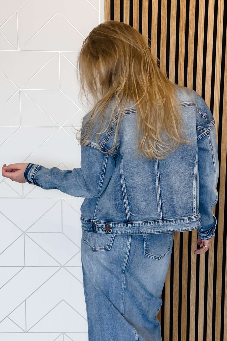 My Essential Wardrobe Denim Jack Dango Blauw