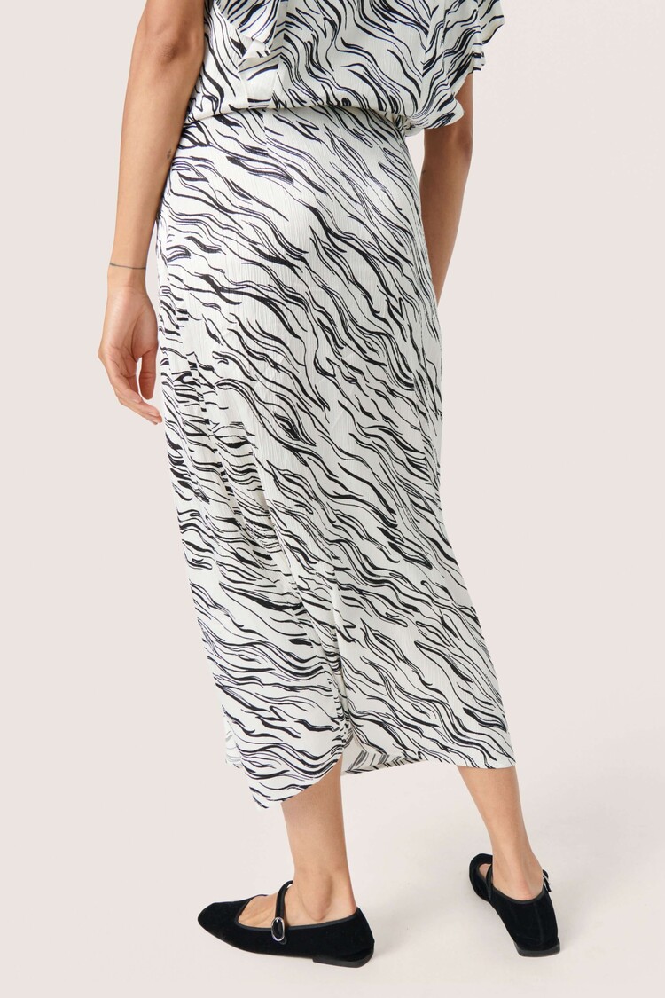 Soaked in Luxury Rok Vinka Studio Wit/Zwart