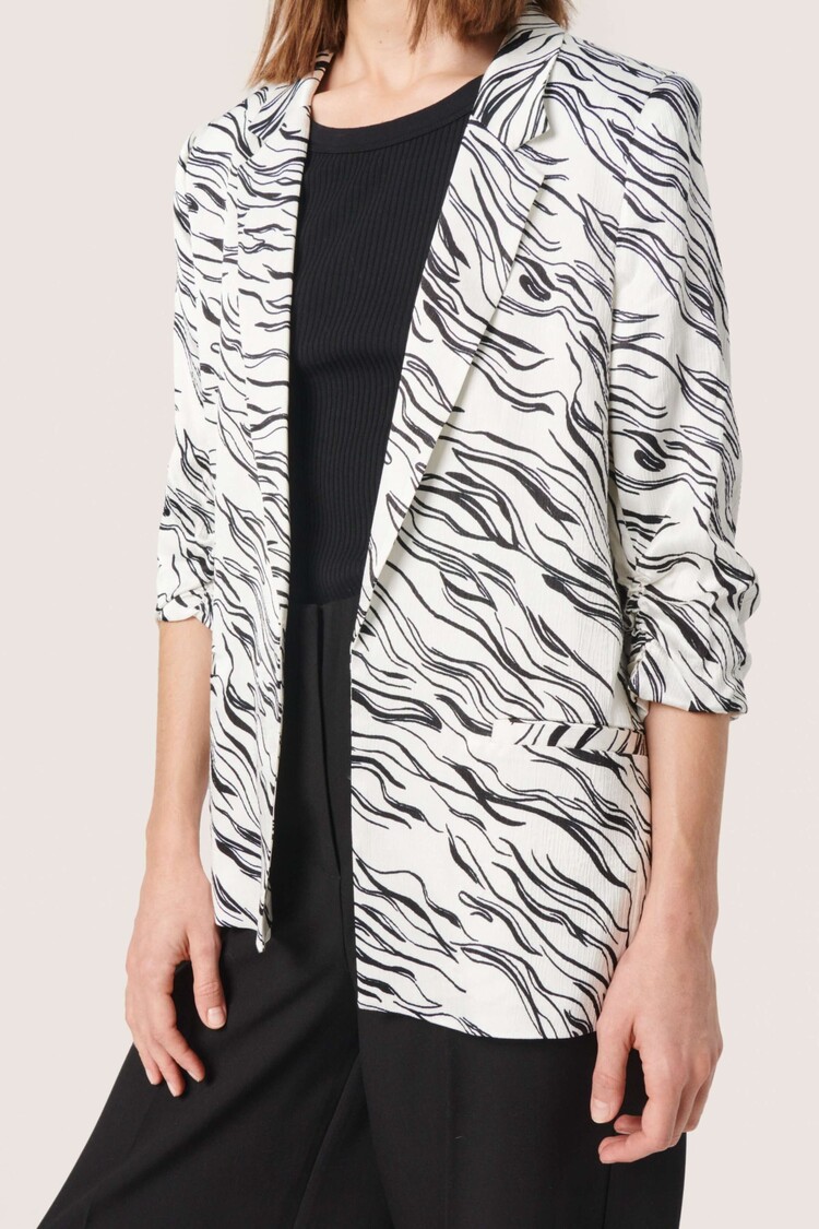 Soaked in Luxury Blazer Vinka Shirley Studio Wit/Zwart