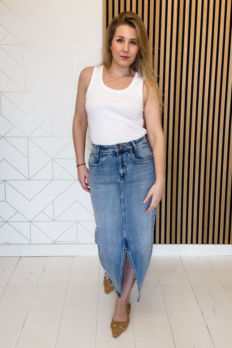 My Essential Wardrobe Denim Rok Dango Blauw