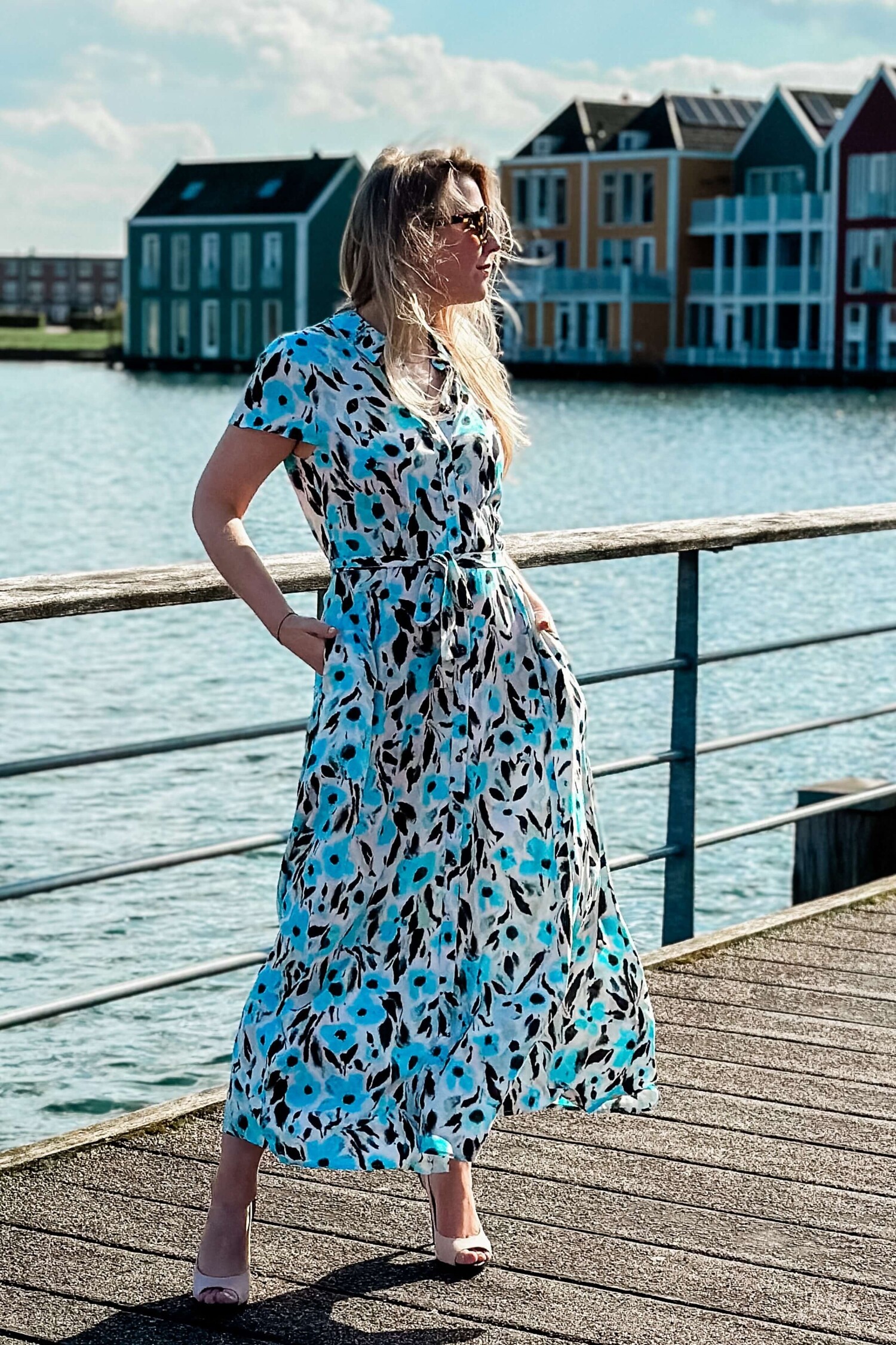 Zomerse maxi Jurk Arjana van Soaked in Luxury online bij Lilly Kate Lilly Kate