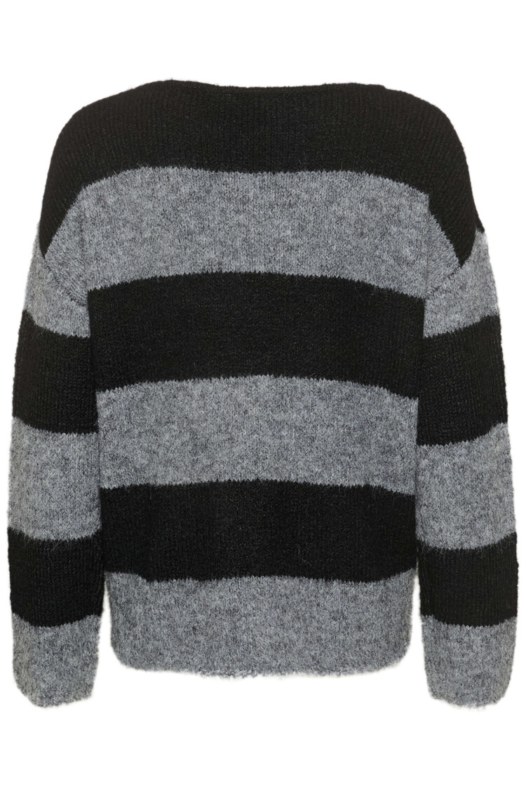 My Essential Wardrobe Pullover Meena Grijs/Zwart