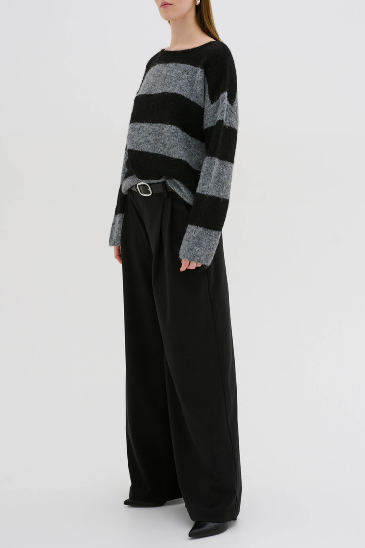 My Essential Wardrobe Pullover Meena Grijs/Zwart