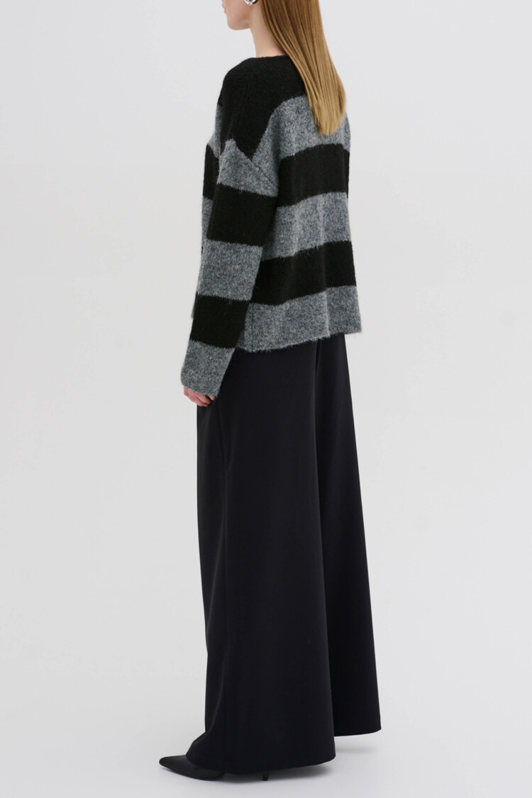 My Essential Wardrobe Pullover Meena Grijs/Zwart