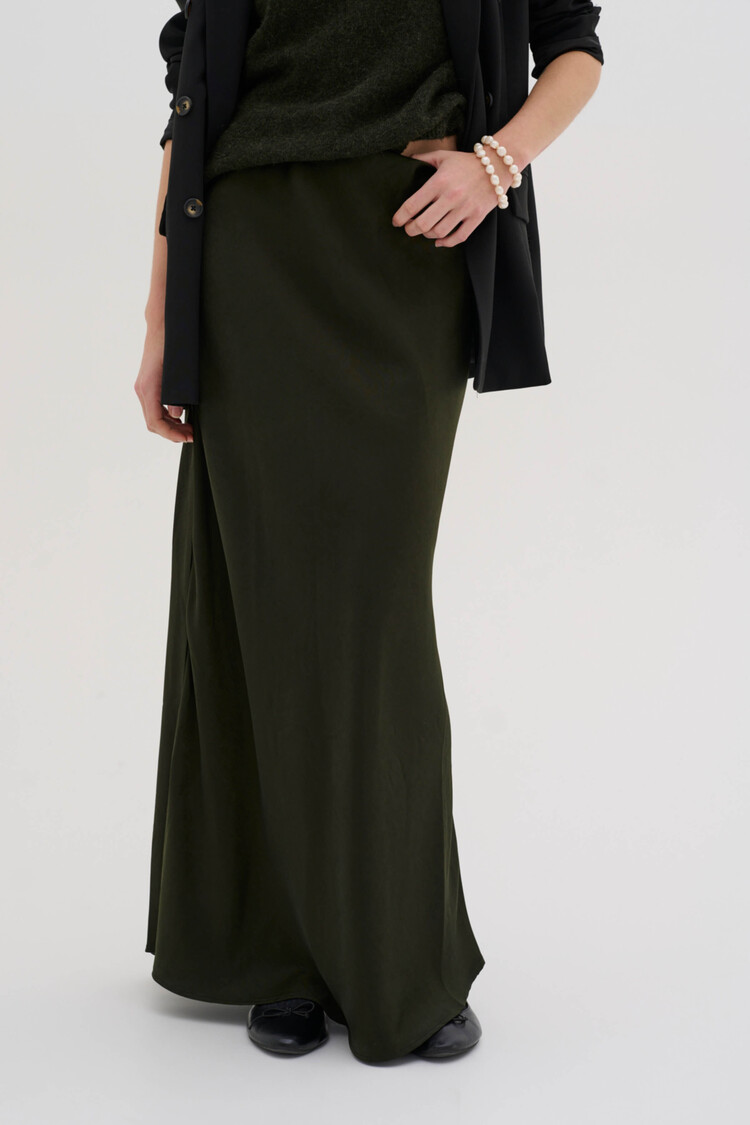 My Essential Wardrobe Maxi Rok Estelle Donkergroen