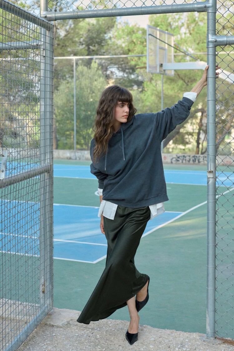 My Essential Wardrobe Maxi Rok Estelle Donkergroen