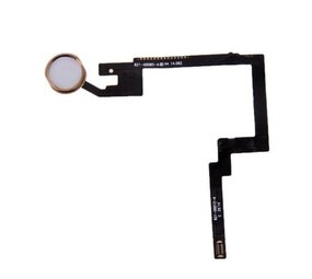 Apple iPad Mini 3 (2014) Home Button with Flex Cable - Gold - OEM Pulled Apple iPad Mini 3 (2014) Home Button with Flex Cable - Gold - OEM Pulled