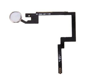 Apple iPad Mini 3 (2014) Home Button with Flex Cable - Silver - OEM Pulled Apple iPad Mini 3 (2014) Home Button with Flex Cable - Silver - OEM Pulled