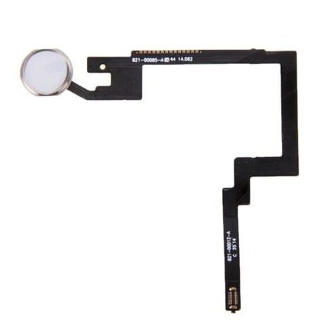 Apple iPad Mini 3 (2014) Home Button with Flex Cable - Silver - OEM Pulled Apple iPad Mini 3 (2014) Home Button with Flex Cable - Silver - OEM Pulled