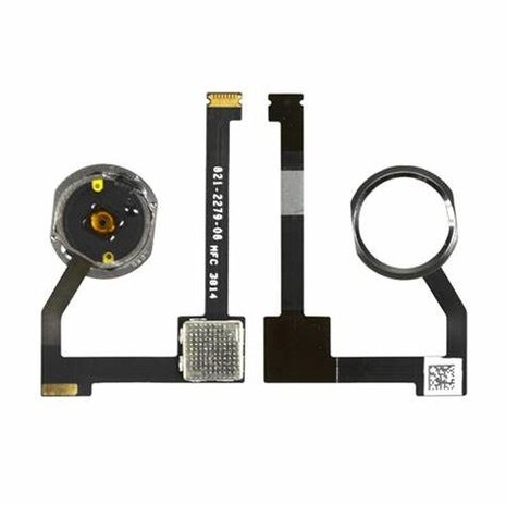 Apple iPad Air 2 (2014) Home Button with Flex Cable - Silver/White - OEM Pulled Apple iPad Air 2 (2014) Home Button with Flex Cable - Silver/White - OEM Pulled