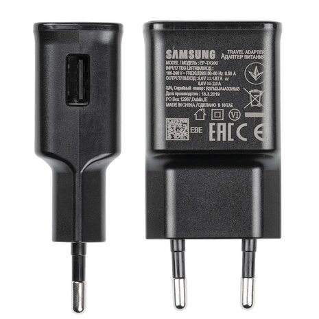 Samsung 9V USB-A Fast Charger for Samsung - Black- BULK - Factory Standard Samsung 9V USB-A Fast Charger for Samsung - Black- BULK - Factory Standard