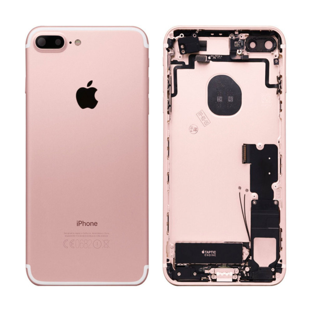 Apple iPhone 7 Plus Back Housing incl. Small Parts - Rose Gold - OEM Pulled Apple iPhone 7 Plus Back Housing incl. Small Parts - Rose Gold - OEM Pulled