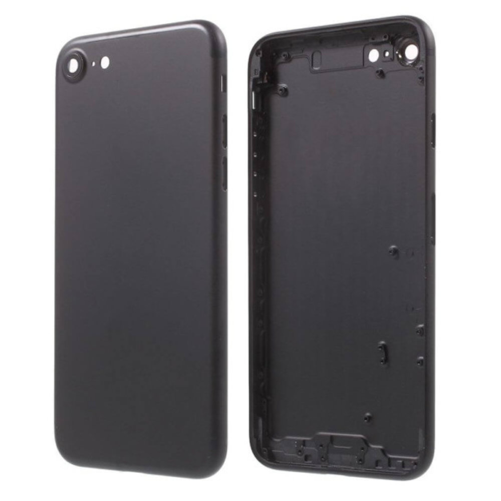 Apple Back Housing Incl. Smallparts iPhone 7 Jet Black - OEM Original Apple Back Housing Incl. Smallparts iPhone 7 Jet Black - OEM Original
