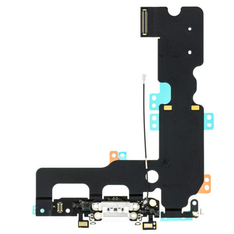 Apple iPhone 7 Plus Dock Connector Flex Cable - White - OEM Pulled Apple iPhone 7 Plus Dock Connector Flex Cable - White - OEM Pulled