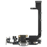 Apple iPhone 11 Pro Max Charging Port Flex With Main Microphone and Sub Board - Silver - 821-02250 - OEM Pulled